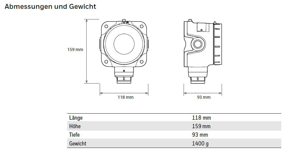 Honeywell Sensepoint XRL, Gasdetektor mit Bluetooth, BLACK, Kohlenstoffmonoxid CO, 0-300 ppm